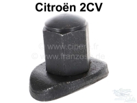 Citroen-2CV - Lange wielmoer, gegalvaniseerd, geschikt voor Citroen 2CV. Afmeting: M12 x 1.25. Let op: B