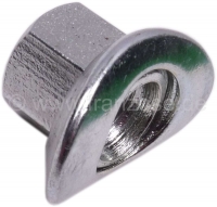 Citroen-2CV - Wielmoer, kort, verzinkt, geschikt voor Citroen 2CV, Dyane, Mehari, AMI. Afmeting: M12 x 1