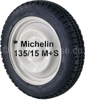 citroen 2cv banden velgen winterbanden gemonteerd op een nieuwe velg 135r15 fabrikant michelin wij P12222 - Bild 1