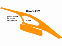 citroen 2cv binnenbekleding hemelbekleding interieurstangbekleding 1 set voor links rechts P18145 - Bild 1