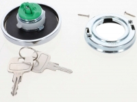 Citroen-2CV - Verchroomde benzinedop, afsluitbaar! Geschikt voor Citroen 2CV, Dyane, DS, HY! Regelmatig 