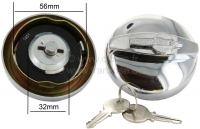 citroen 2cv brandstofsysteem accessoires verchroomde tankdop afsluitbaar zeer stijlvol reproductie P16879 - Bild 1