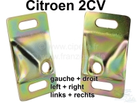 citroen 2cv carrosseriedelen achteraan bevestigingsplaatjes stoelvergrendeling 2 stuks geschikt P15627 - Bild 1