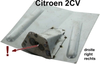 citroen 2cv carrosseriedelen achteraan oud wielkast rechtsachter bumperreparatieplaat achteras P15449 - Bild 1