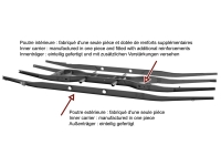 Citroen-2CV - Chassis Citroen 2CV6 + 2CV4, Made in EU. Dit chassis is een zeer goede replica, die op all