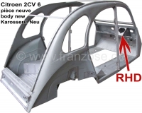 citroen 2cv chassis carrosserie rhd nieuw geschikt voor 2cv6 rechts gestuurd alleen P15010 - Bild 1