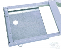 Citroen-2CV - Gegalvaniseerd chassis (gemaakt in Duitsland), voor Citroen 2CV met trommelrem. (de tromme