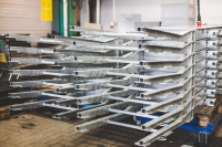 Citroen-2CV - Gegalvaniseerd chassis (gemaakt in Duitsland), voor Citroen 2CV met trommelrem. (de tromme