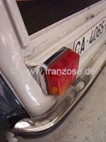 Citroen-2CV - Achterlicht spacer base, (2 stuks, links + rechts), verchroomd! Wil je iets meer klasse? E