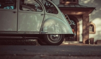 Citroen-2CV - 2CV, achterspatbord, stenen beschermhoeken (1 paar) aan de voorkant van het achterspatbord