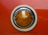 Citroen-2CV - Knipperlichten - Sierringen voor de knipperlichten vooraan (2 stuks), voor Citroen 2CV. Oo