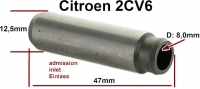 citroen 2cv cilinderkop klepgeleiderinlaat voor 2cv6 lengte 47mm buitendiameter 12 5mm P10337 - Bild 1