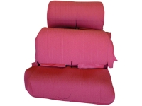Citroen-2CV - AMI 6, stoelhoezen voor de voor + achterbank (2 stuks). Kleur: Diamante Rouge (rood).