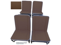 citroen 2cv complete stoelhoezen sets oud voor achter hangmat bruin beige gestreept P18828 - Bild 1