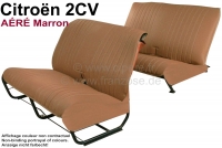 citroen 2cv complete stoelhoezen sets stoelbankhoes voor 1 voorbank achterbank marron P18852 - Bild 1