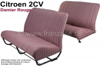 citroen 2cv complete stoelhoezen sets stoelbankhoes voor 1 voorbank achterbank stof damier P18798 - Bild 1