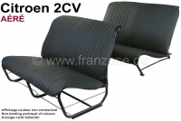 citroen 2cv complete stoelhoezen sets stoelbankhoes voor 1 voorbank achterbank zwart P18823 - Bild 1