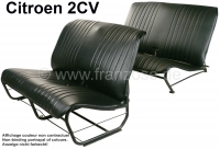 citroen 2cv complete stoelhoezen sets stoelbankhoes voor 1 voorbank achterbank zwart P18826 - Bild 1