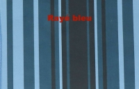 Citroen-2CV - Stoelbekleding 2CV6 voor + achter. Symmetrische rugleuningen. Stof (Bleu Raye 1676) in de 