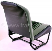 Citroen-2CV - Stoelbekleding 2CV6 voor + achter. Symmetrische rugleuningen. Stof (Raye Vert) in de kleur