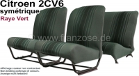 citroen 2cv complete stoelhoezen sets stoelbekleding 2cv6 voor achter symmetrische rugleuningen P18648 - Bild 1