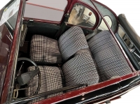 Citroen-2CV - Stoelbekleding 2CV voor + achter. Asymmetrische rugleuningen. Stof: Tissu Pied de poule No