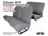 citroen 2cv complete stoelhoezen sets stoelbekleding voor achter asymmetrische rugleuningen P18635 - Bild 1