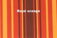 Citroen-2CV - Stoelbekleding 2CV voor + achter. Asymmetrische rugleuningen. Stof: (Raye Orange) in de kl