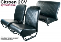citroen 2cv complete stoelhoezen sets stoelbekleding voor achter symmetrische rugleuningen P18818 - Bild 1