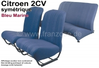 citroen 2cv complete stoelhoezen sets stoelbekleding voor achter symmetrische rugleuningen stof P18789 - Bild 1