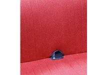 Citroen-2CV - Zitbankhoes 2CV AZAM, zitbank voor + achter (asymmetrisch, de rugleuningen hebben bovenaan