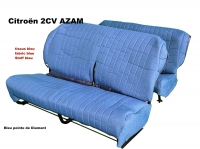 citroen 2cv complete stoelhoezen sets zitbankhoes azam zitbank voor achter asymmetrisch P18699 - Bild 1