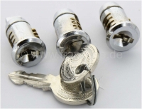 Renault - 2CV oud/Mehari/HY, deurslot, slotcilinder set voor oude 2CV + Mehari, HY. 2x deurslot (ron