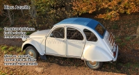 citroen 2cv dak oprolbare daken blauw bleu azurite schuifdak binnenslot normale achterruit P17427 - Bild 1