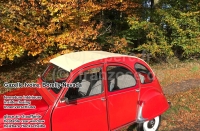 Renault - 2CV, oprolbaar dak beige met verwarmde achterruit, zoals RAL 1002 (Gazelle Ivoire, Borelly