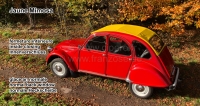 citroen 2cv dak oprolbare daken oprolbaar geel jaune mimosa vergelijkbaar met ral 1018 P17020 - Bild 1