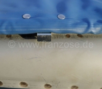 Renault - 2CV oud, blauw (Bleu Azurite) schuifdak. Buitenslot, normale achterruit. Gemaakt in Frankr