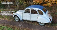 citroen 2cv dak oprolbare daken oud duifblauw roldak met buitensluiting bleu P17130 - Bild 1
