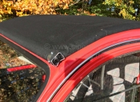 Alle - 2CV oud, roldak donker roodbruin met uitwendige sluiting. (buitensluiting). Normale achter