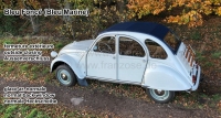 citroen 2cv dak oprolbare daken oud roldak donkerblauw met externe sluiting uitwendige P17100 - Bild 1