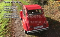 Alle - 2CV oud, rood roldak met buitensluiting. (buitensluiting) ( Rouge Vallelunga ). Normale ac