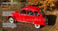 citroen 2cv dak oprolbare daken roldak rood vergelijkbaar met ral 3002 rouge clair vallelunga P17004 - Bild 1