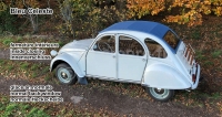 citroen 2cv dak oprolbare daken rolkap blauw vergelijkbaar met ral 5009 azuurblauw bleu celeste P17015 - Bild 1