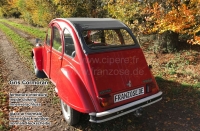 Renault - 2CV, roltop lichtgrijs (Gris Cormoran), interieurslot, normale achterruit. Gemaakt in Fran