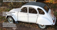 citroen 2cv dak oprolbare daken schuifdak donkergrijsgroen vert ardennes embrun materiaal P17016 - Bild 1