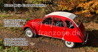 citroen 2cv dak oprolbare daken wit oprolbaar met verwarmde achterruit blanc meije P17003 - Bild 1