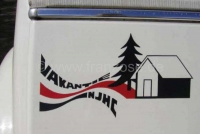 Alle - 2CV 6 NJHC stickerset (2CV NJHC ovvero Nederlandse Jeugdherberg Centrale), compleet. Gesch