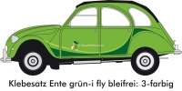 citroen 2cv decoratiesets zelfklevende sets ik vlieg ongelood eendengroen plakset P16154 - Bild 1