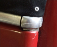 Citroen-DS-11CV-HY - 2CV, oprolbaar dak, kofferdeksel - scharnier eindhoek links (oprolbaar dak eindhoek). Repr