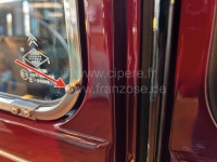 Sonstige-Citroen - 2CV, voorportierruit, roestvrijstalen borgpen. Vastgeschroefd op het scharnierende raamfra